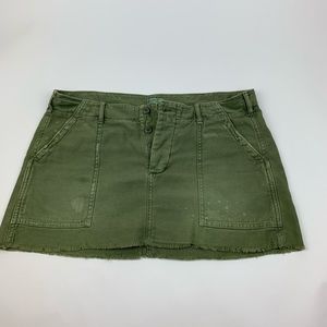 American Eagle Army Green Mini Skirt